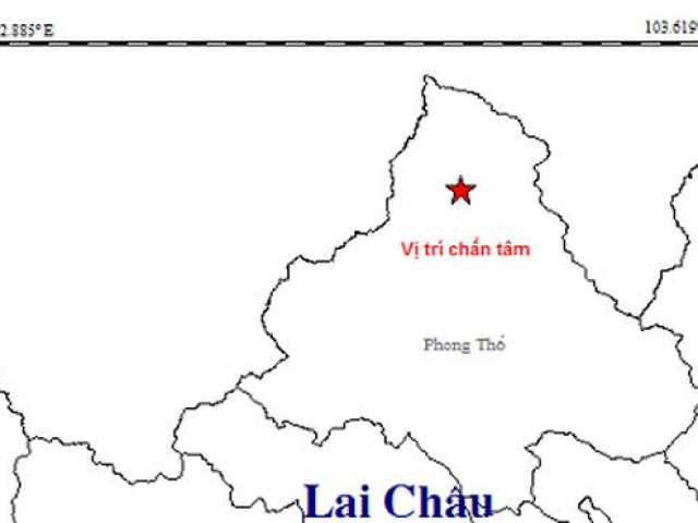 Xảy ra động đất mạnh 3,8 độ richter tại Lai Châu