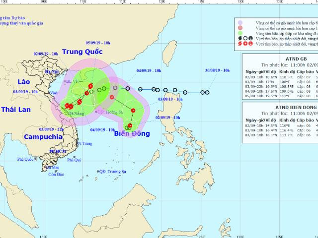 Áp thấp nhiệt đới kép trên biển: Nguy cơ mưa lũ lớn