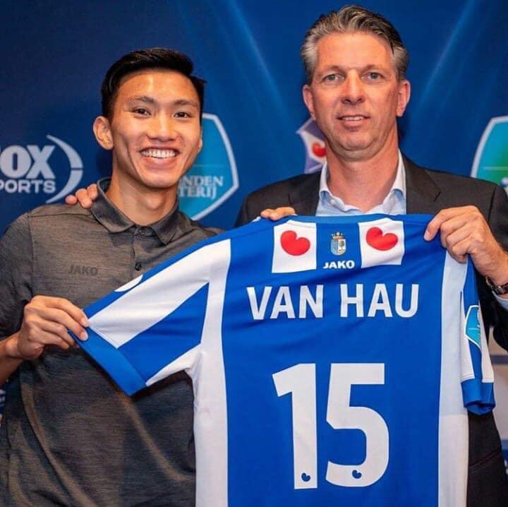 Văn Hậu sẽ mang số áo 15 khi thi đấu cho câu lạc bộ SC Heerenveen. Ảnh FBNV.