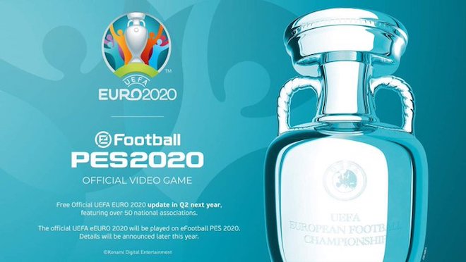 PES 2020 sẽ có bản quyền đầy đủ để mô phỏng&nbsp;UEFA EURO 2020.