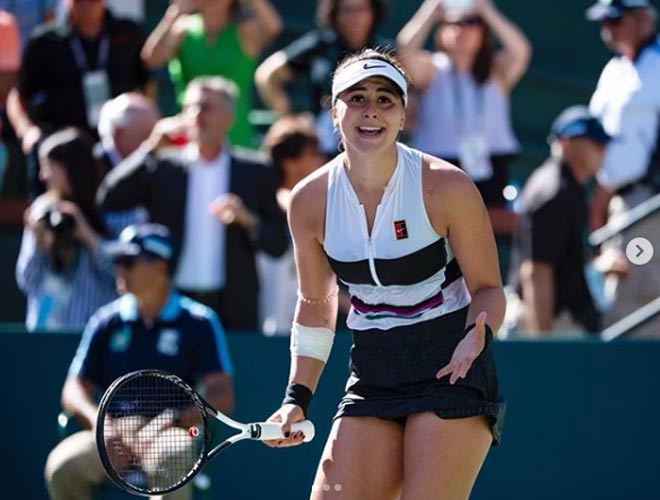 Bianca Andreescu được gọi với nhiều biệt danh như "Mỹ nhân mới" làng banh nỉ, "Công chúa", thậm chí "Thánh nữ"