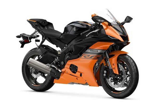 2020&nbsp;Yamaha YZF-R6 màu cam sống động