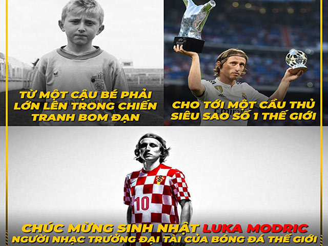 Dân mạng mang "quả bóng vàng" ra chế giễu Luka Modric trong ngày sinh nhật