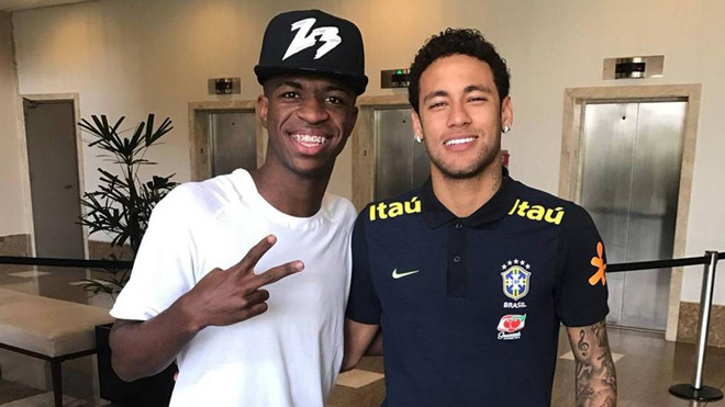 Vinicius Jr được coi là con bài tẩy của Real Madrid trong vụ Neymar