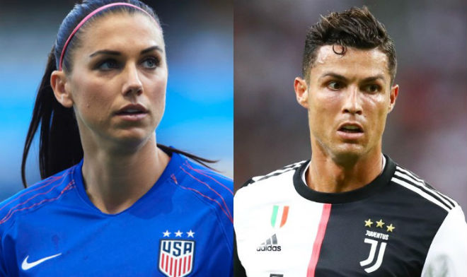 Alex Morgan và Ronaldo sắp giáp mặt nhau ở Gala trao giải FIFA The Best 2019 tối 23/9 tại Milan