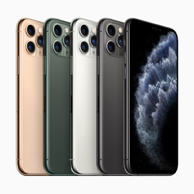 Điểm nhấn của cặp iPhone 11 Pro cao cấp là camera sau 3 ống kính.