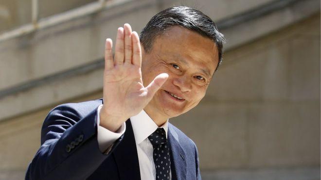 Tỉ phú Jack Ma. Ảnh: BBC