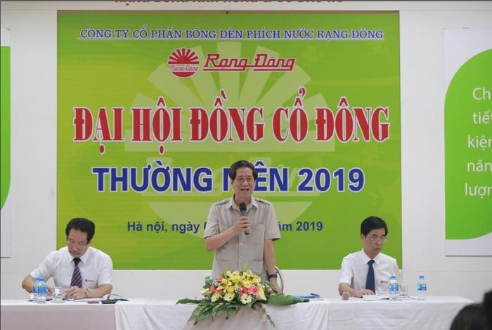 Ông Nguyễn Đoàn Thăng, Chủ tịch Hội đồng quản trị tại Đại hội đồng cổ đông thường niên 2019 của Rạng Đông.