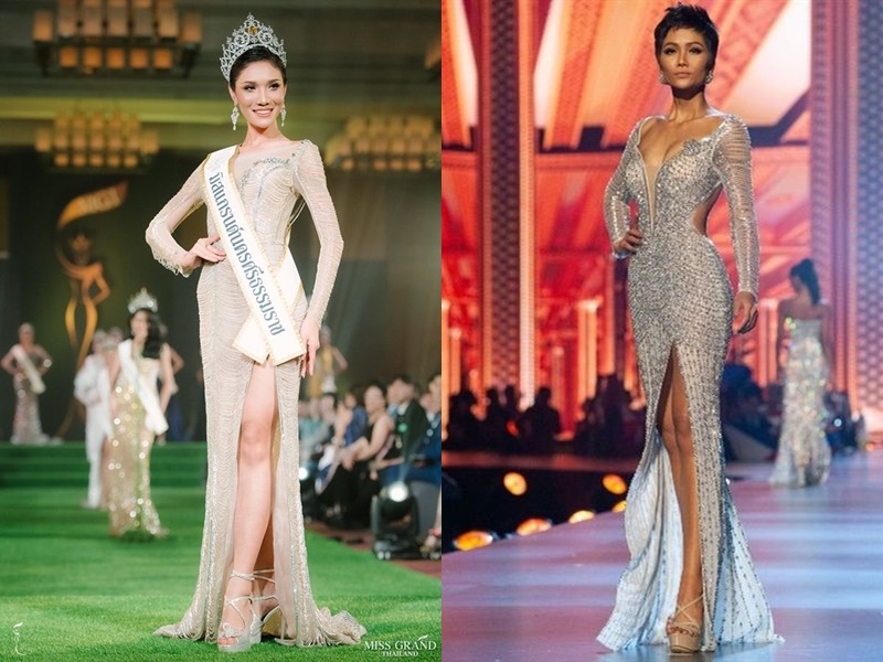 Ngay cả chiếc váy mặc trong đêm chung kết Miss Universe 2018 của H&#39;Hen cũng cho là đạo nhái.