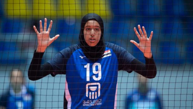 Salma Abdelhady, 15 tuổi là cầu thủ cao nhất giải World Cup bóng chuyền U18 thế giới 2019