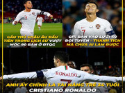 Tranh vui - Ảnh chế: &quot;Tài năng trẻ 34 tuổi&quot; Ronaldo hóa &quot;siêu nhân&quot;