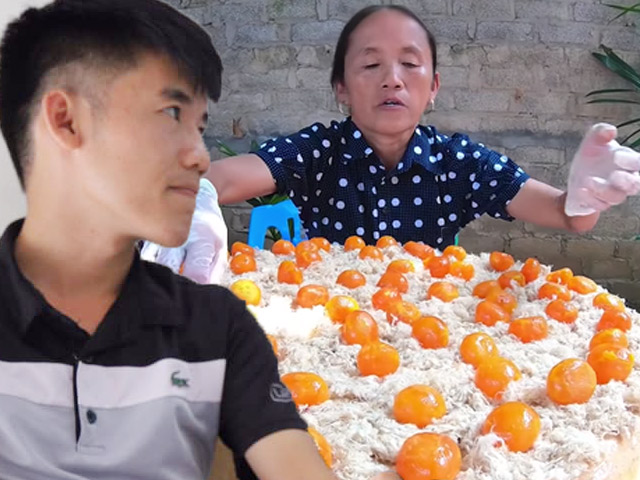 Con trai bà Tân Vlog lên tiếng khi bị tố ”gian dối trong clip làm bánh bông lan”