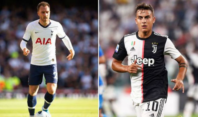 Juventus gạ gẫm Tottenham trao đổi Eriksen lấy Dybala vào kỳ chuyển nhượng tháng Giêng năm 2020