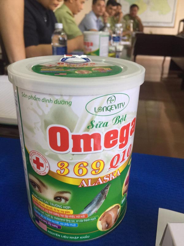 Hàm lượng Omega3 của sản phẩm dinh dưỡng sữa bột Omega 369 Q10 ALASKA chỉ đạt mức từ 40% trở xuống so với tiêu chuẩn công bố của cơ sở.