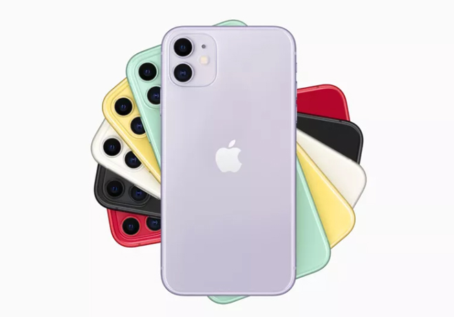 Các phiên bản màu của iPhone 11.