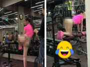 Thời trang - Cô gái mặc nội y đi tập gym: &quot;Tội lỗi thời trang&quot; hồn nhiên dễ mắc