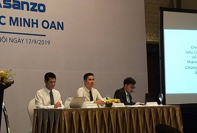 Asanzo tổ chức họp báo trong sáng ngày 17 tháng 9 tại Hà Nội