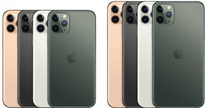 4 màu của iPhone 11 Pro và iPhone 11 Pro Max.