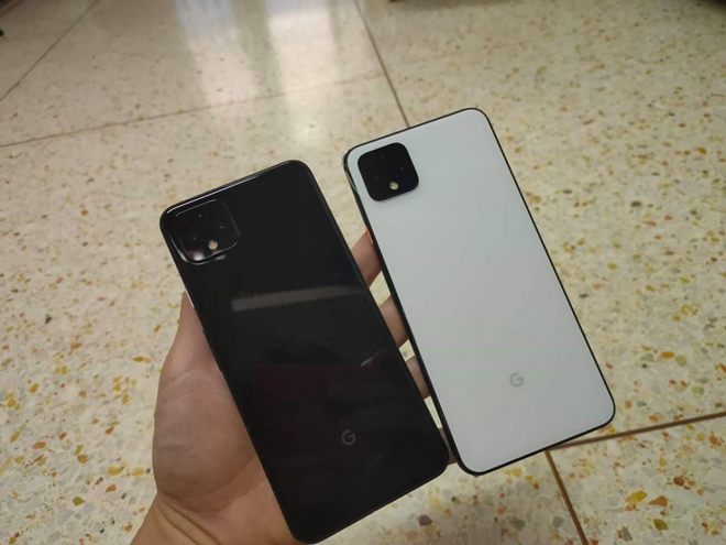 Pixel 4 XL với 2 màu trắng và đen.