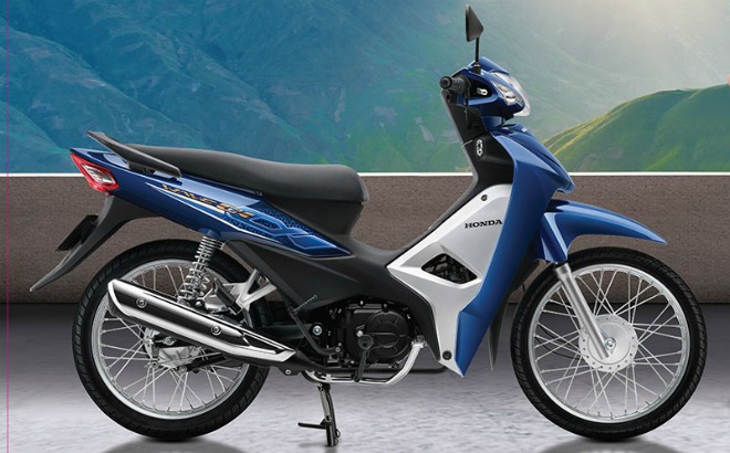 Honda Wave Alpha 110cc xanh đậm.