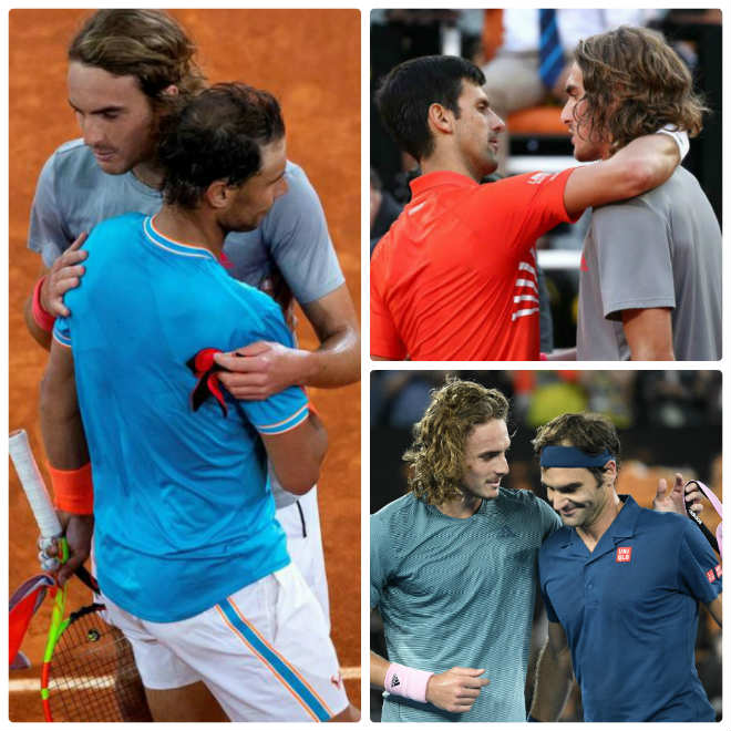 Tsitsipas là tay vợt trẻ hiếm hoi từng thắng cả Djokovic, Federer và Nadal