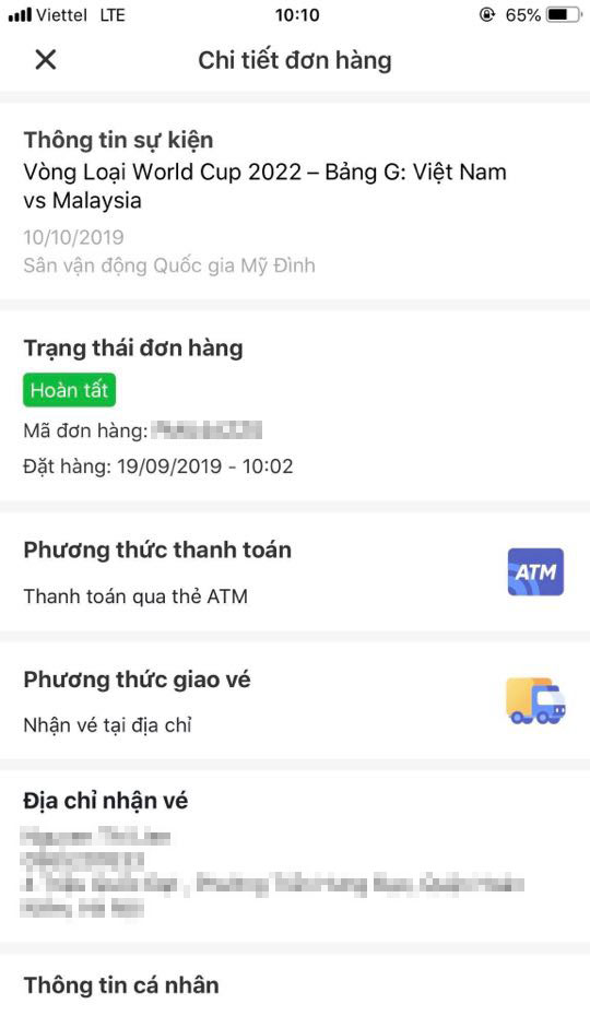 Một giao dịch thành công