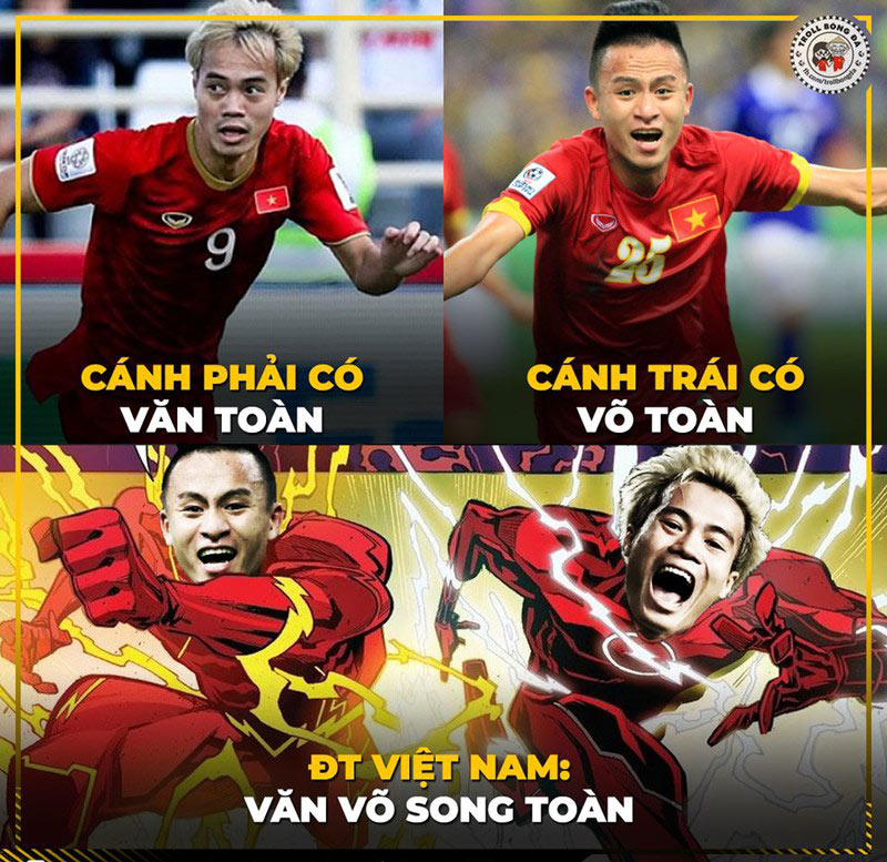 Đôi cánh "văn võ song Toàn" của đội tuyển Việt Nam.