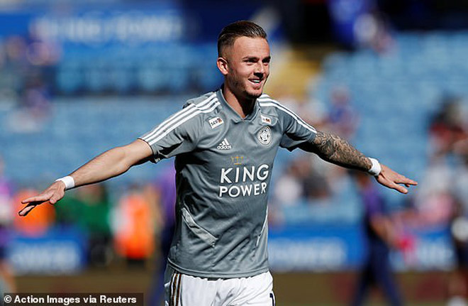 James Maddison tập ăn mừng