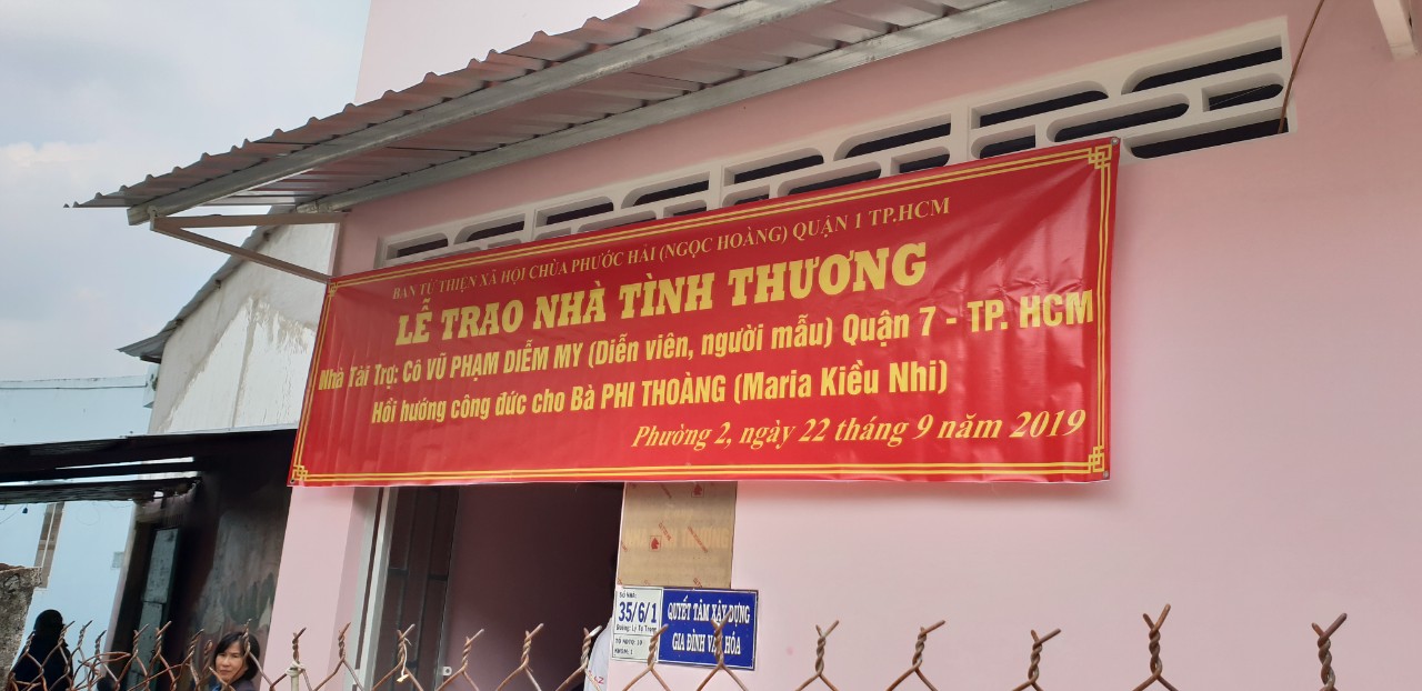 Ngôi nhà tình thương tại tỉnh Vĩnh Long của Diễm My dành cho một gia đình khó khăn