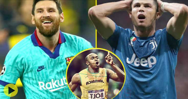 Messi và Ronaldo được Bolt ngợi ca hết lời