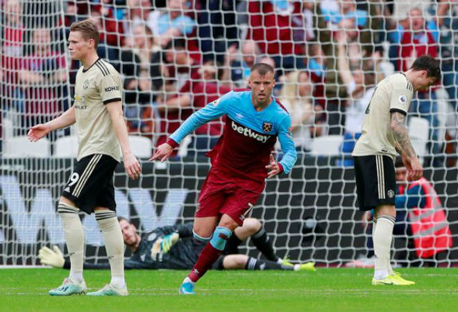 MU thất thủ tủi hổ khi làm khách của West Ham tại London