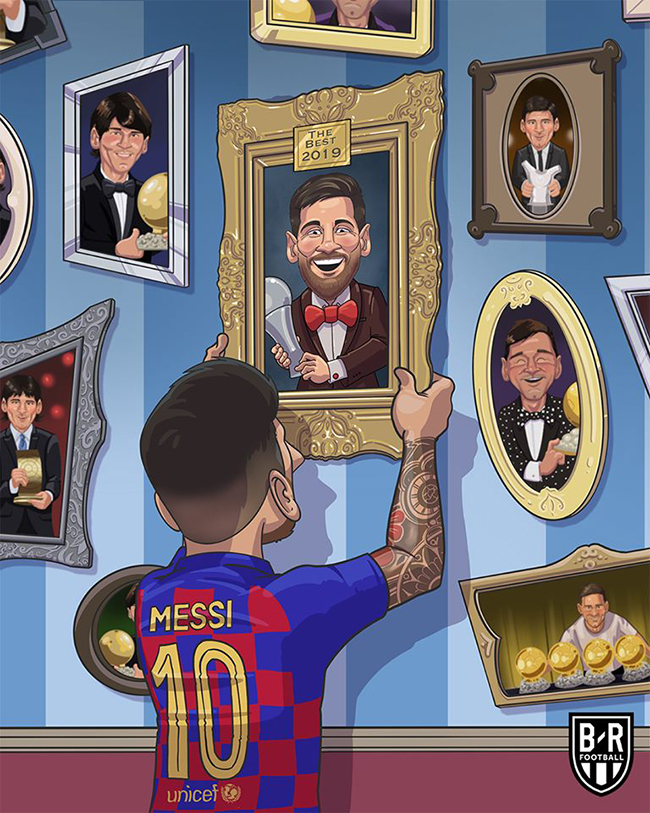Messi bổ sung thêm giải thưởng vào bộ sưu tập cá nhân.