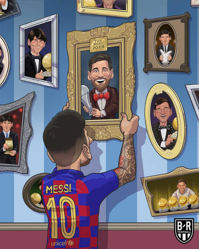 Messi bổ sung giải thưởng "The Best" vào bộ sưu tập các danh hiệu đồ sộ của mình trong sự nghiệp
