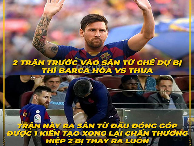 Ảnh chế: Vừa ”ẵm” FIFA The Best, Messi lại phải ”nhập viện”