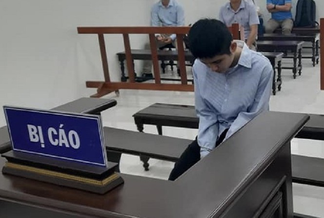 Bị cáo Nguyễn Cảnh An tại tòa