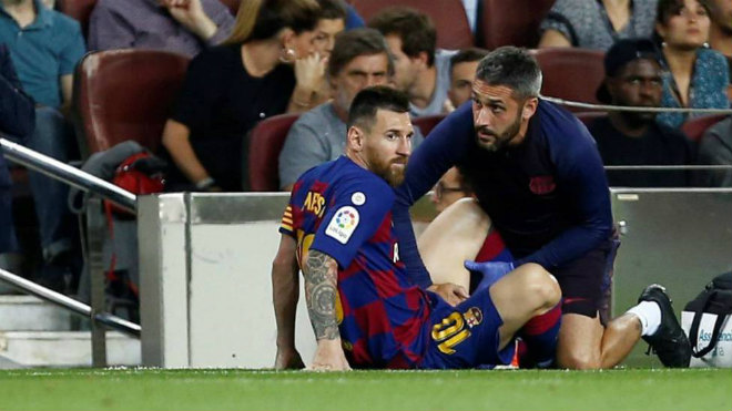 Messi lại bị "bóng ma chấn thương" đeo bám