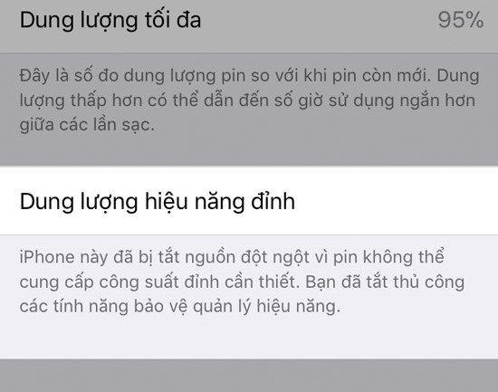 Người dùng có thể kiểm tra trong phần Cài đặt pin