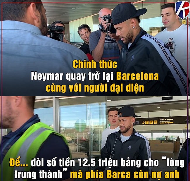 Vừa xong thương vụ với Griezmann, Barca lại đối mặt với vụ kiện của Neymar.