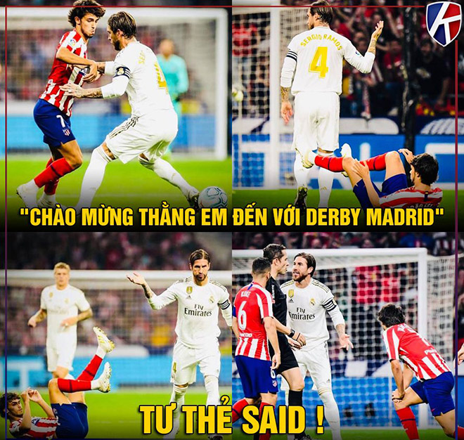 Giờ thì biết Derby Madrid là thế nào rồi chứ chú em.