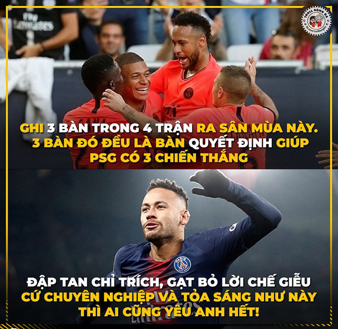 Đập tan mọi chỉ trích, Neymar vẫn tỏa sáng trong mỗi trận đấu.