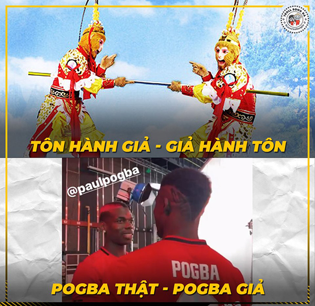 Pogba "thật-giả" lẫn lộn khó phân biệt.