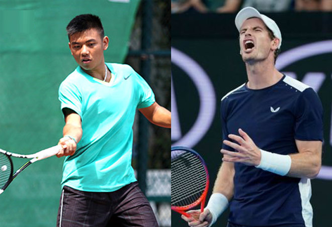 Lý Hoàng Nam (trái) lần thứ 2 vượt qua Andy Murray trên bảng xếp hạng ATP