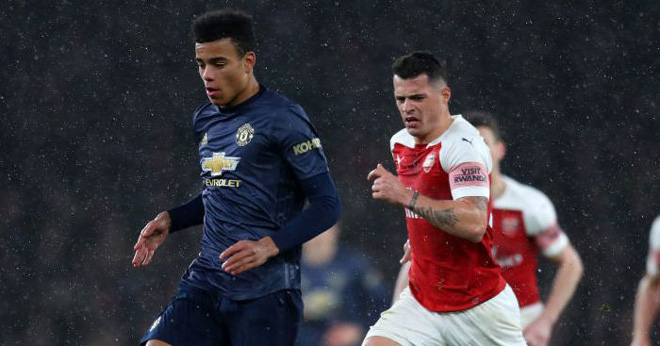 Greenwood là tiền đạo duy nhất của MU trong cuộc đối đầu với Arsenal