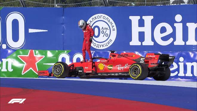 Bước ngoặt cuộc đua đến khi Vettel gặp vấn đề với MGU-K trên xe