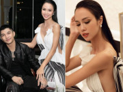 Đời sống Showbiz - Vũ Ngọc Anh diện váy &quot;buông lơi như sắp rơi&quot;, tình tứ bên Cường Seven