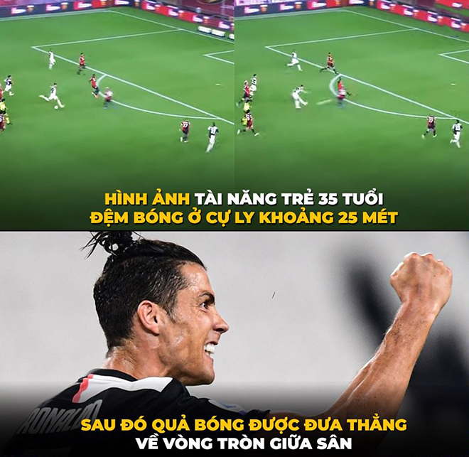 Ronaldo vẫn thể hiện khả năng ghi bàn đáng sợ của mình ở tuổi 35.