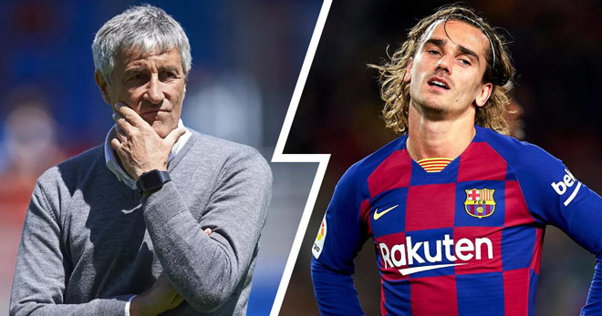 HLV Quique Setien đăng đàn giải thích lý do liên tục đày đọa Antoine Griezmann ở Barca thời gian gần đây