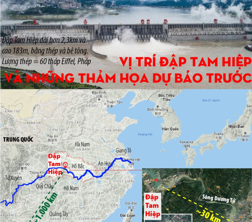 Vị trí đập Tam Hiệp, nếu vỡ đập có ảnh hưởng Việt Nam không? - 1
