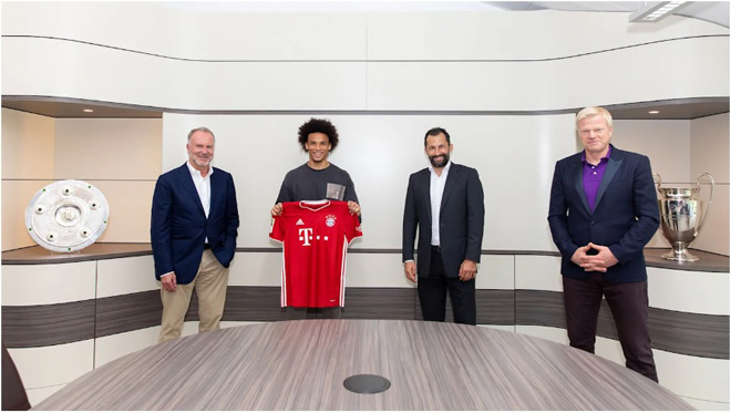 Ban lãnh đạo Bayern Munich rất vui mừng với bản hợp đồng mới mang tên Leroy Sane