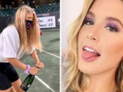 Thể thao - Bouchard cùng 15 kiều nữ “lên núi” chơi tennis như châm chọc Djokovic